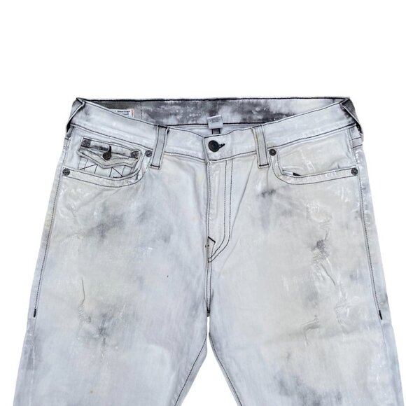 True Religion Jeans Size 36 RICKY White/Gray - Picture 7 of 7